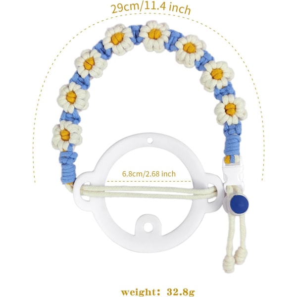 Vattenflaska med handgjorda Daisy Paracord vattenflaska handtag Por