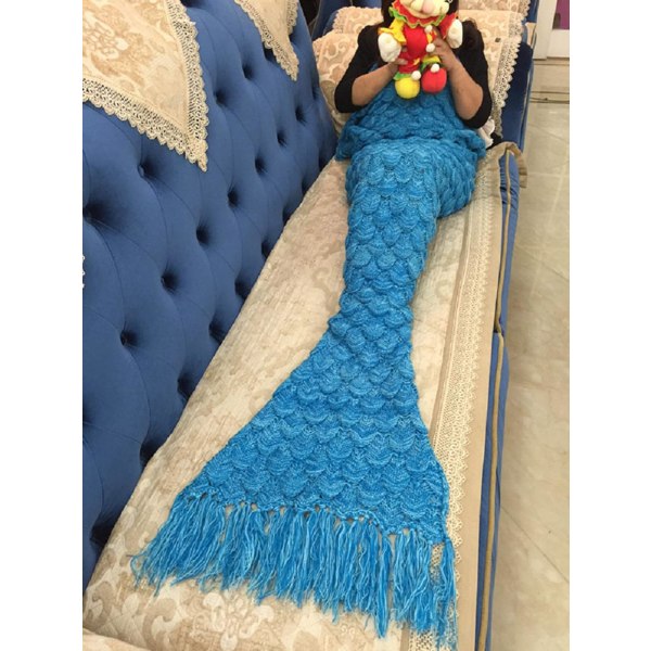 Mermaid Tail Filt, 180 x 90 cm, All Seasons Warm Bed Filt S