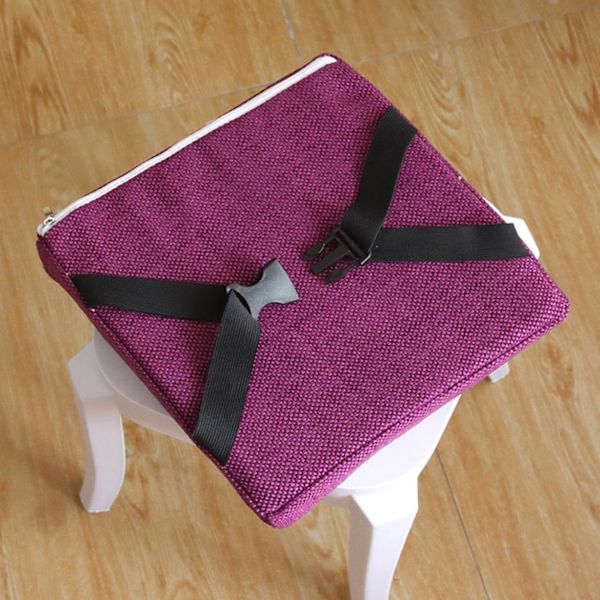 2-delad set Ljusgul 25×25×5cm stolsdyna förhöjd tjock svampdyna