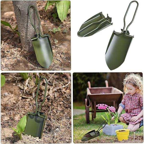 Fällbar spade, trädgårdsspade, liten mini-handspade, spade, st