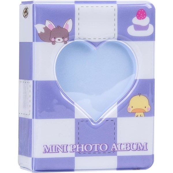 (Anka) 3 Inch Hollow Photo Albums, Mini Love Photo Album 40 Pocke