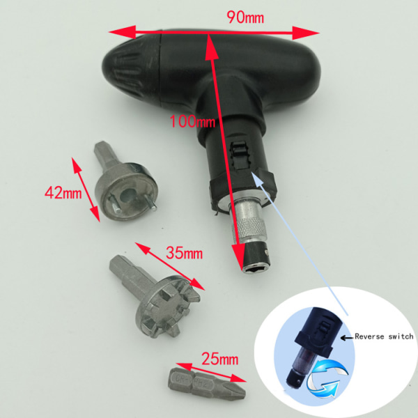 ABS och stål Golf Shoe Wrench Kit Golf Shoe Cleat Spärrnyckel Justeringsspärr Golfsko tillbehör för reparation och installation av golfsko spikar