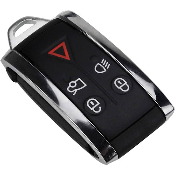 5 knapper bil fjernbetjening smart nøglefri nøgle etui med ubeskåret nøgleblad til Jaguar XF XK XKR 2007 2008