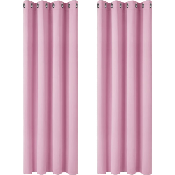46 x 54 tum rosa 2 paneler mörkläggningsgardiner Sovrum Super Soft T