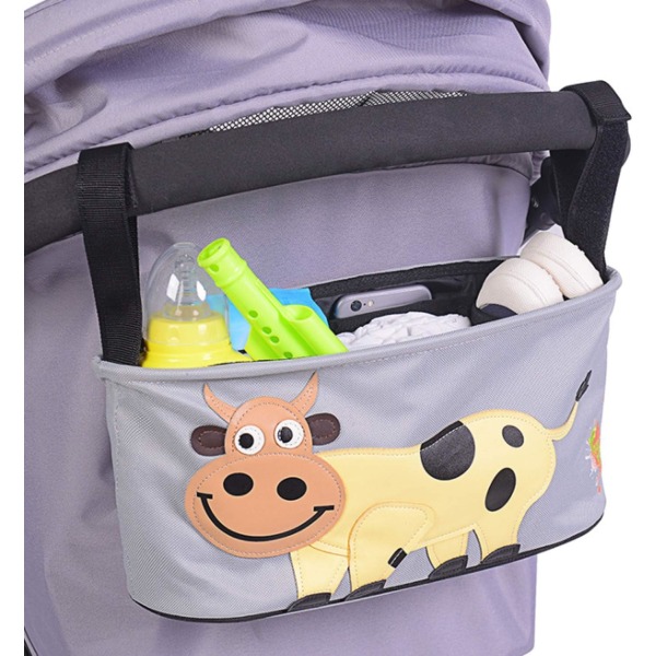 Vattentät barnvagnsväska blöjpåse, barnvagnsförvaringsväska,