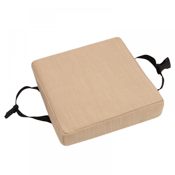 2-delad set Ljusgul 25×25×5cm stolsdyna förhöjd tjock svampdyna