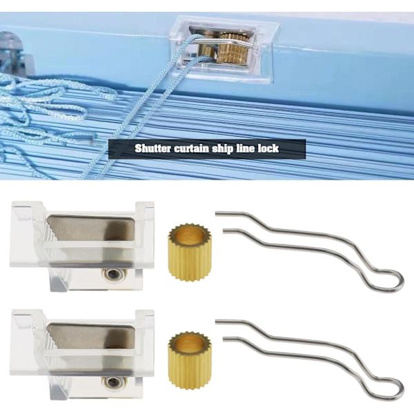 (3x2x2cm) Sett med 4 snorer med snor - Assisteringsmekanisme - Reservedeler for persienner - Indo