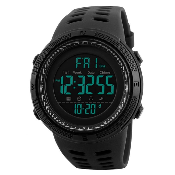 Multifunktionsklocka Digitala watch för män - 50M vattentät sportcamping
