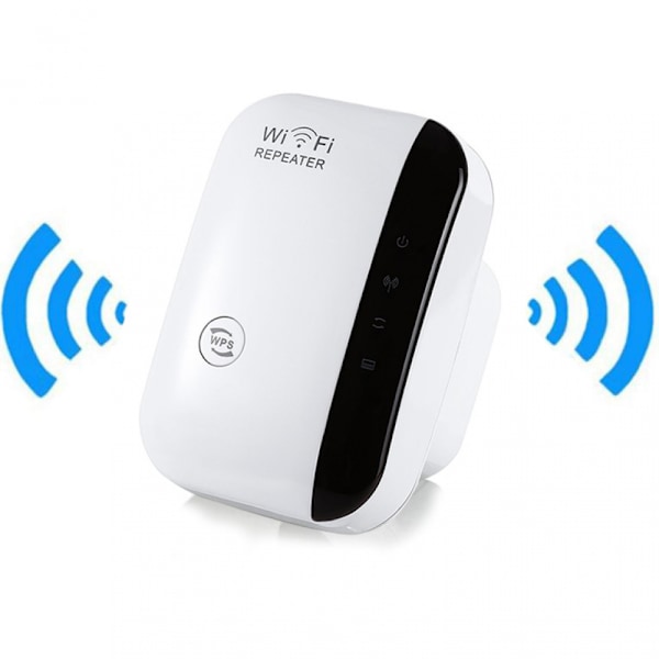 300M Wifi Signal Booster Wireless Repeater Wifi Amplifier Wifi Range Extender for Home Office White