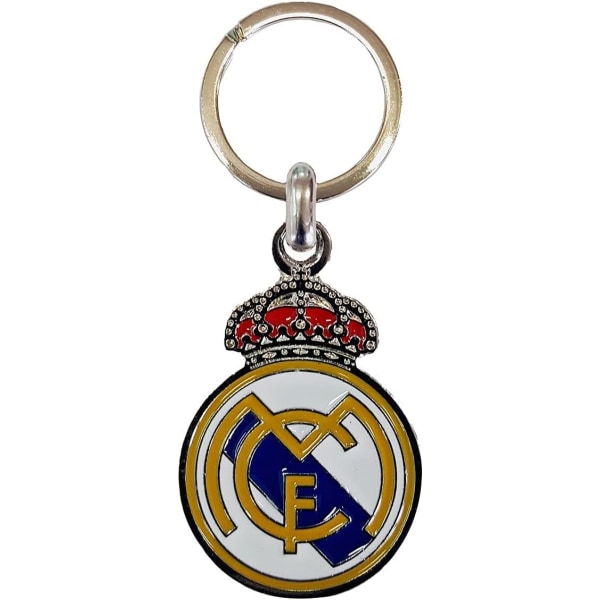 Nyckelring för Real Madrid Logotyp, Fotbollsklubblogotyp Legeringsnyckelring