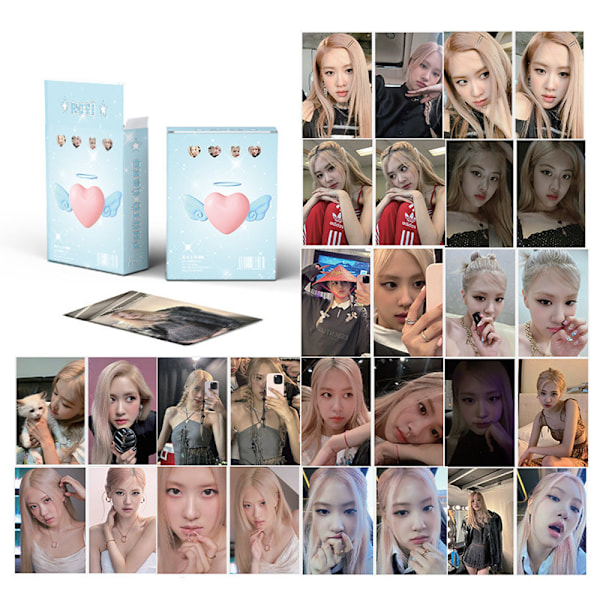 LOMO-kort 50 stk. enkelt [ROSE] laser til fans gave