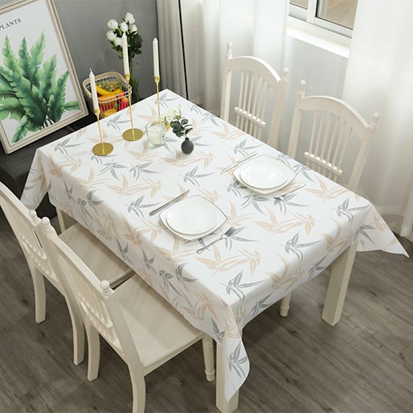 137*180cm Avtorkbar Duk Rektangulär, Löv Stil Bordskläd