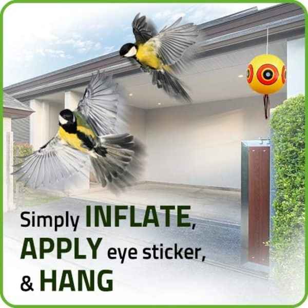 Repellerballonger - Anti Pigeon Bird Avskräckande - för att stöta bort duvor