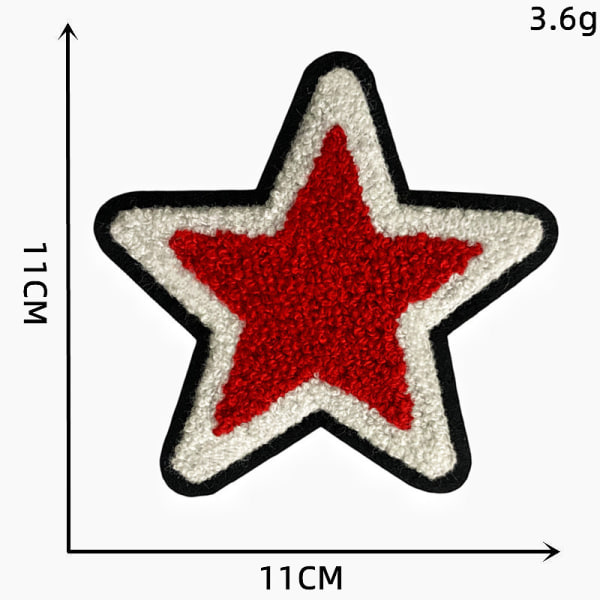 6 strykjärnspåsar med pentagrammotiv
