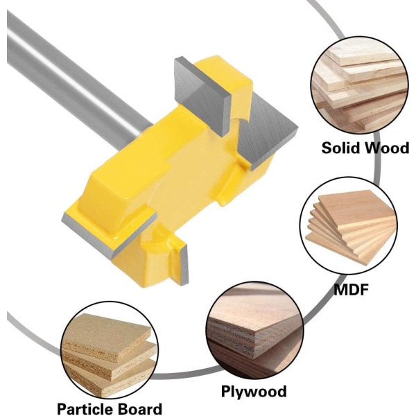 CNC-överfräsar för spoilboards, 8 mm skaft 2 tums skärdiameter, golvfräs, träöverfräs-bitsplan