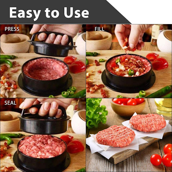 Köttfärsform 4 Stekformat Köttfärs Press Hamburgare Pr