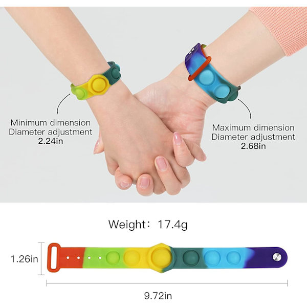 Stressavlastande handledsband Fidget leksaker Bärbar enkel sensorisk Fidge