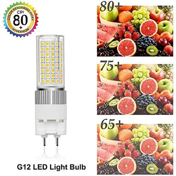 G12 LED 20W 100-277V utan flimmer CDMT ficklampa (kallvit 6000K)