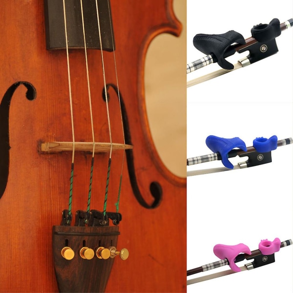Blå Universal Violin Bow Grip Aid Correction Accessories 1st