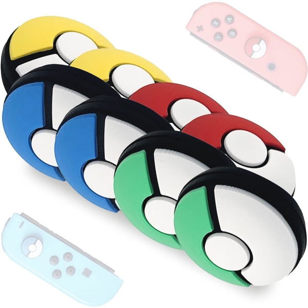 8 x Joystick Caps Kompatibel med Nintendo Switch Grip Joy Con Gr