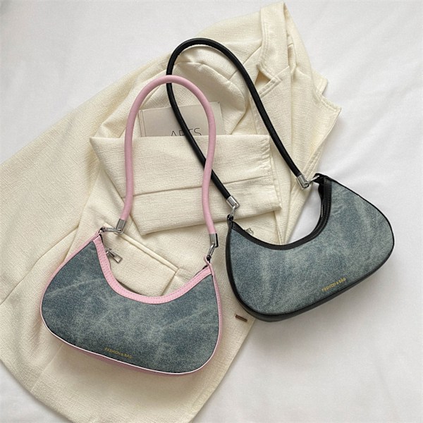 Axelväska damväska crossbody väska kan bäras som handväska h