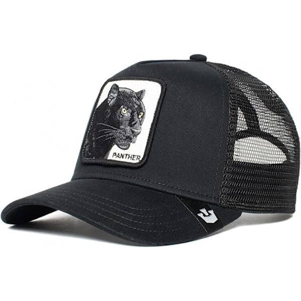 Black Panther Sun Protection Mesh EmbroideryBaseball Cap, Trucker Hat, Mesh Baseball Cap