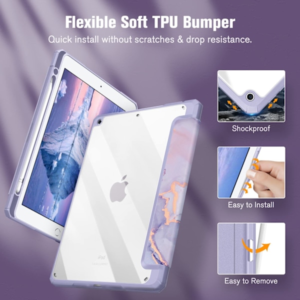 Skyddande Fodral för iPad 9:e Generationen 2021/ iPad 8:e Generationen