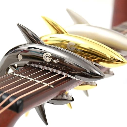 1 st Shark Guitar Capo, För Akustiska Gitarer, Elektriska Gitarer, Bas och Ukulele