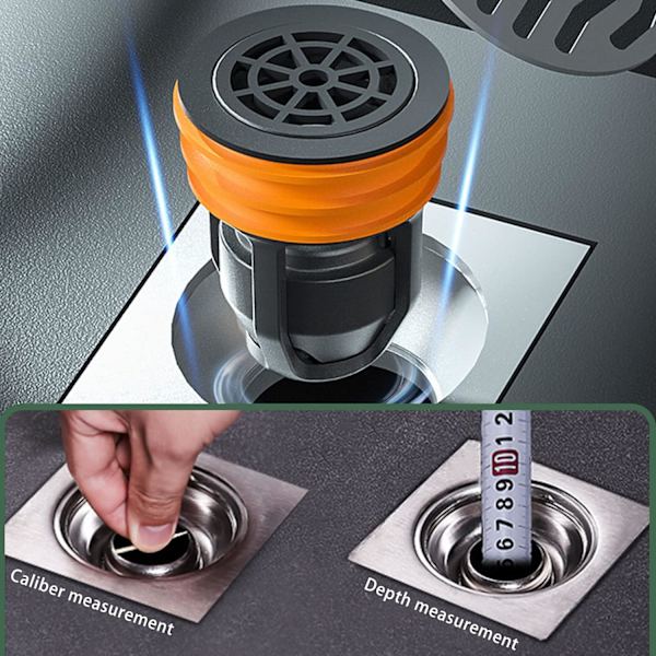 Duschgolvavlopp Backflow Preventer Magnetisk Levitation Anti-od