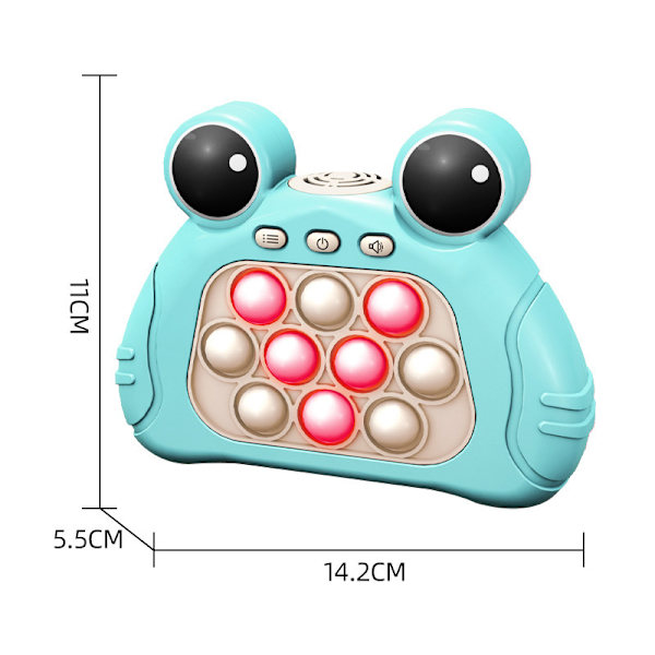 (Grön) Pussel Pop Game Controller, Bubble Sensory Fidget Toy, Fickspel för barn, Snabb