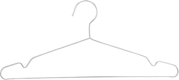 20-pack rostfria klädhängare - 32 cm - Halksäkra och hållbara hängare - Vikbar design - Ide