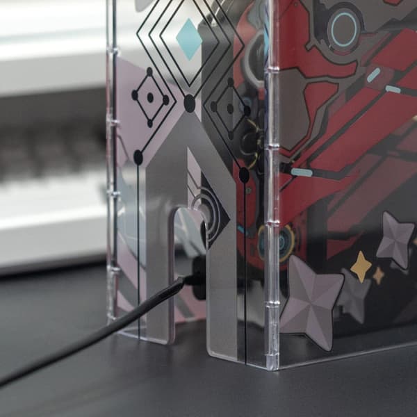 Akryl dammskydd transparent dammskydd kompatibel med Nintendo Switch/Switch OLED laddningsdocka,