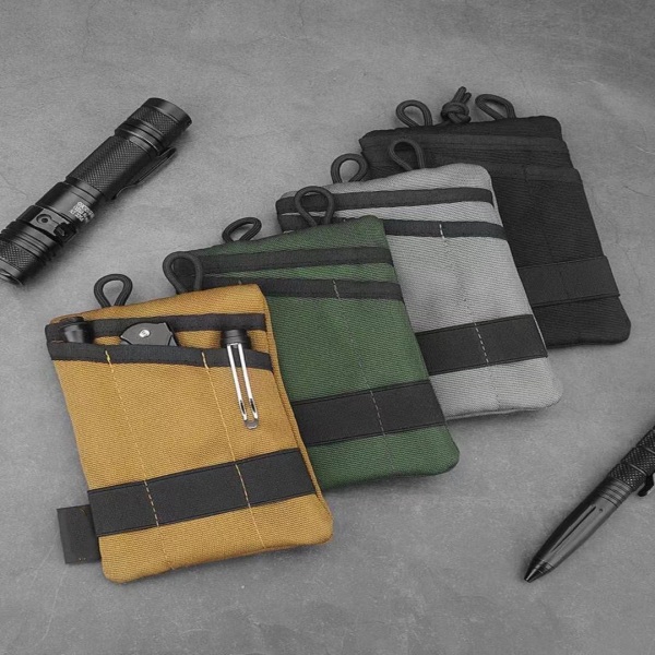 Utomhusplånboksväska Oxford Cloth Portable Card Key Pack Rivsäker