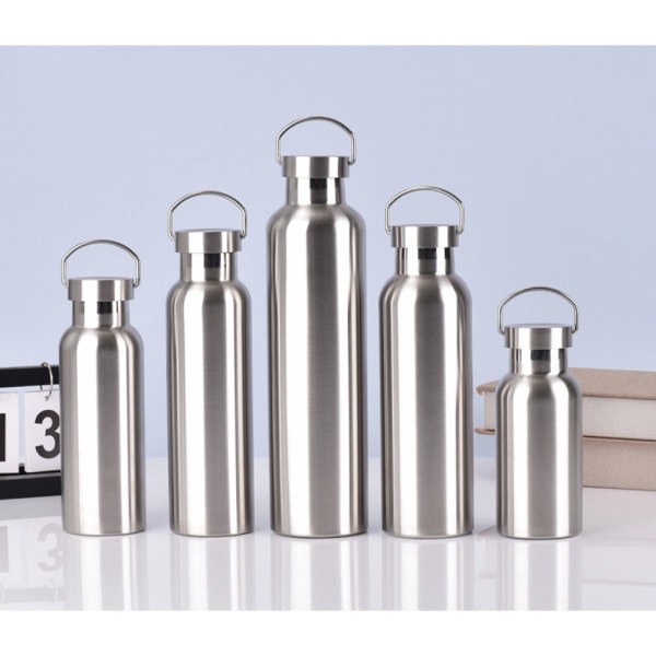 1 st Vattenflaska i rostfritt stål, BPA-fri läcksäker vattenbot