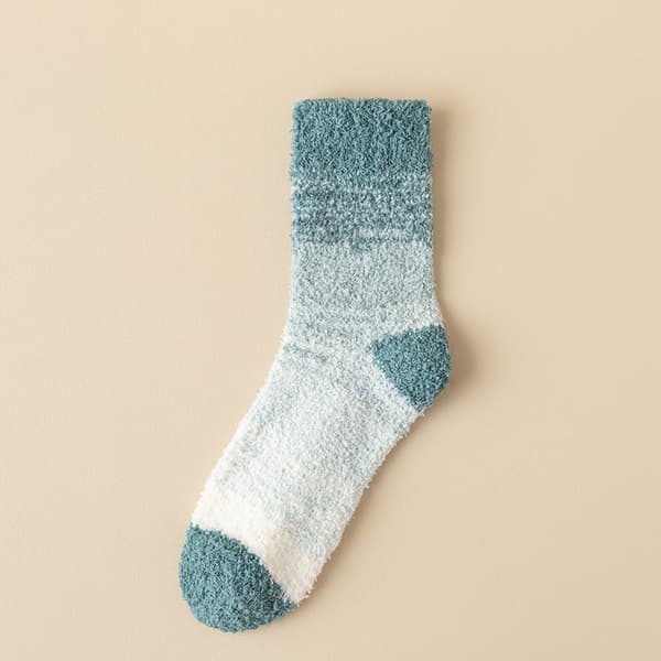 5 par korallfleece-sokker for menn