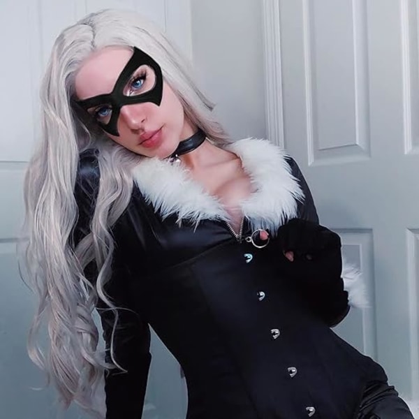 Catwoman Mask, Maskerad Mask Black Cat Mask Catwoman Costume Lädermask