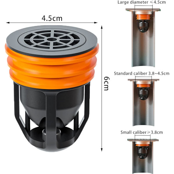Duschgolvavlopp Backflow Preventer Magnetisk Levitation Anti-od