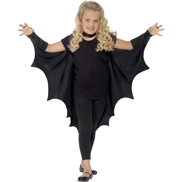 Vampyrfladdermusvingar (130 cm), svarta, Halloween-utklädningskläder för barn, tillbehör för barnkläder