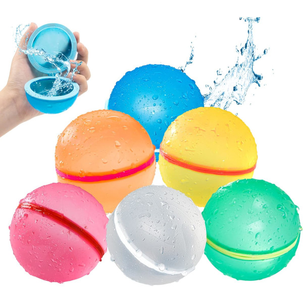 Vattenballonger Återanvändbara, självtätande och snabbfyllda vattenbollar till