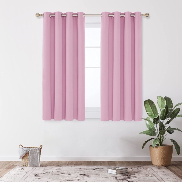 46 x 54 tum rosa 2 paneler mörkläggningsgardiner Sovrum Super Soft T