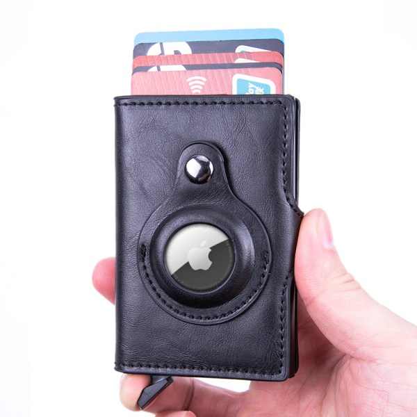 AirTag Plånbok Smal plånbok med myntväska för män
