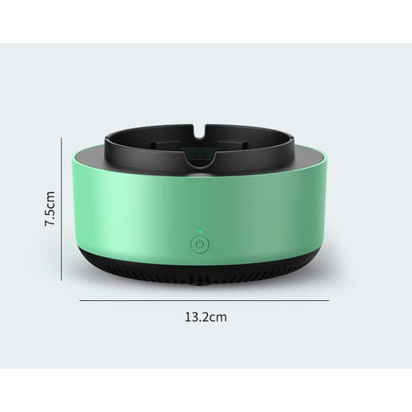 Multifunksjonell innendørs røykfri grå askebeger, 360 ° Surround Suction Intelligent Air Purifier