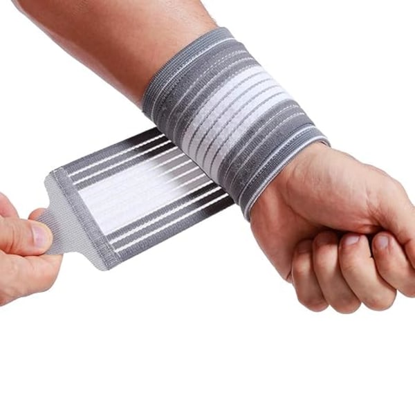 (Storlek M 1 par) Ultralätt elastiskt och andningsbart märkes handledsskydd - JUSTERABAR kompression - Armband för tennis golf gym sport eller träning