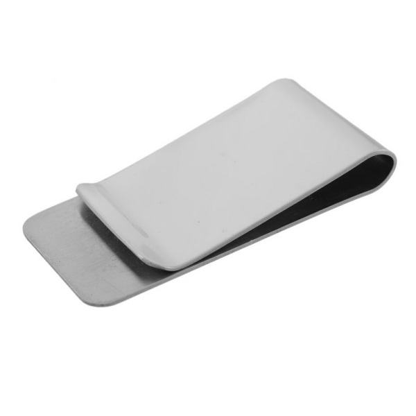 Metallplånbok i rostfritt stål-Silver Silver