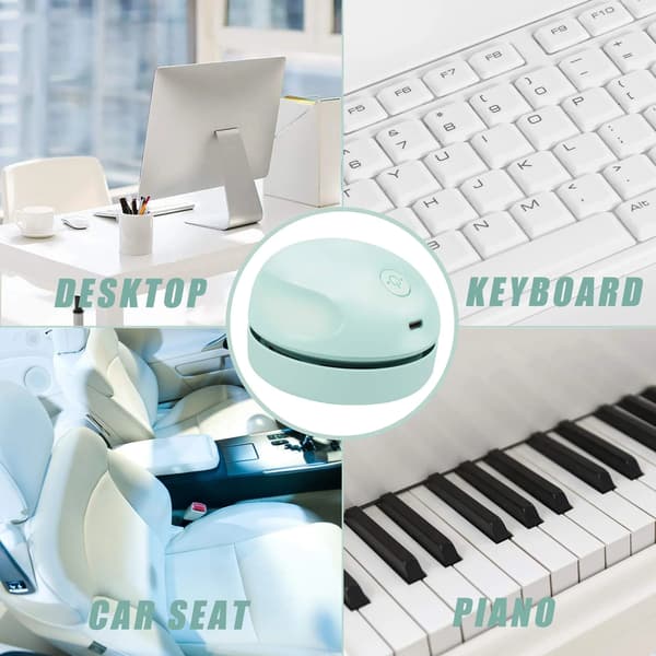 USB-bordsdammsugare (Grön), Mini Bärbar Dammsugare