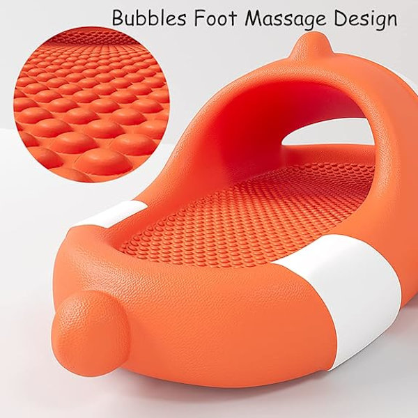 (L) Söt clownfish molnslippers för pojkar och flickor mjuk nyhet och roliga djur hemskor inomhus utomhus dusch pool halkfri