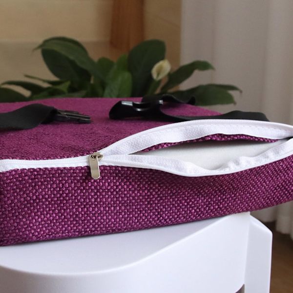 2-delad set Ljusgul 25×25×5cm stolsdyna förhöjd tjock svampdyna
