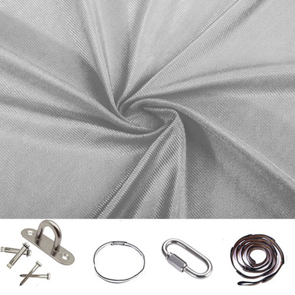 (Silvergrå) Gung elastisk hängmatta inomhus och utomhus 280*150cm