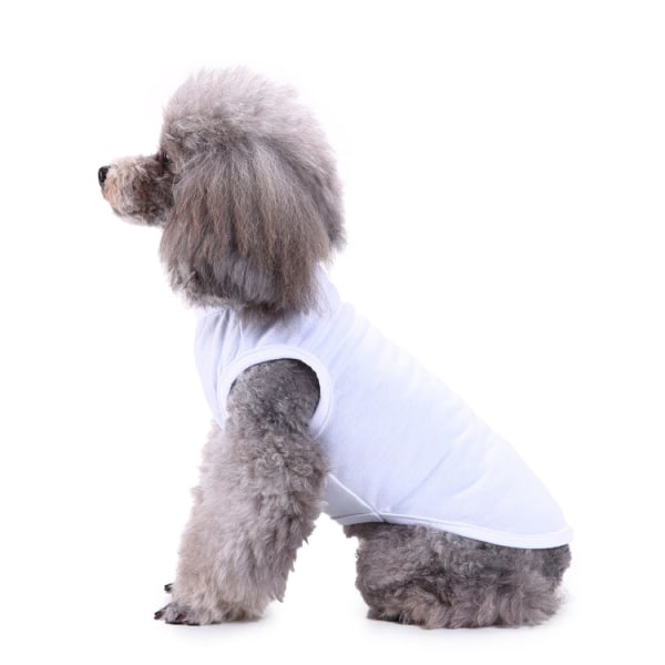 Bomull 1 st Pet Shirts Minimalistisk Hund T-Shirt Söt Andas Valp Sweatshirt Mjuk sommarväst Modekläder Lämplig för katter och valpar