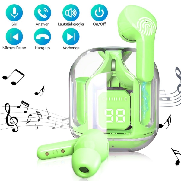 Trådlösa hörlurar TWS gaming hörlurar Bluetooth hörlurar 5.1 + EDR brusreducering